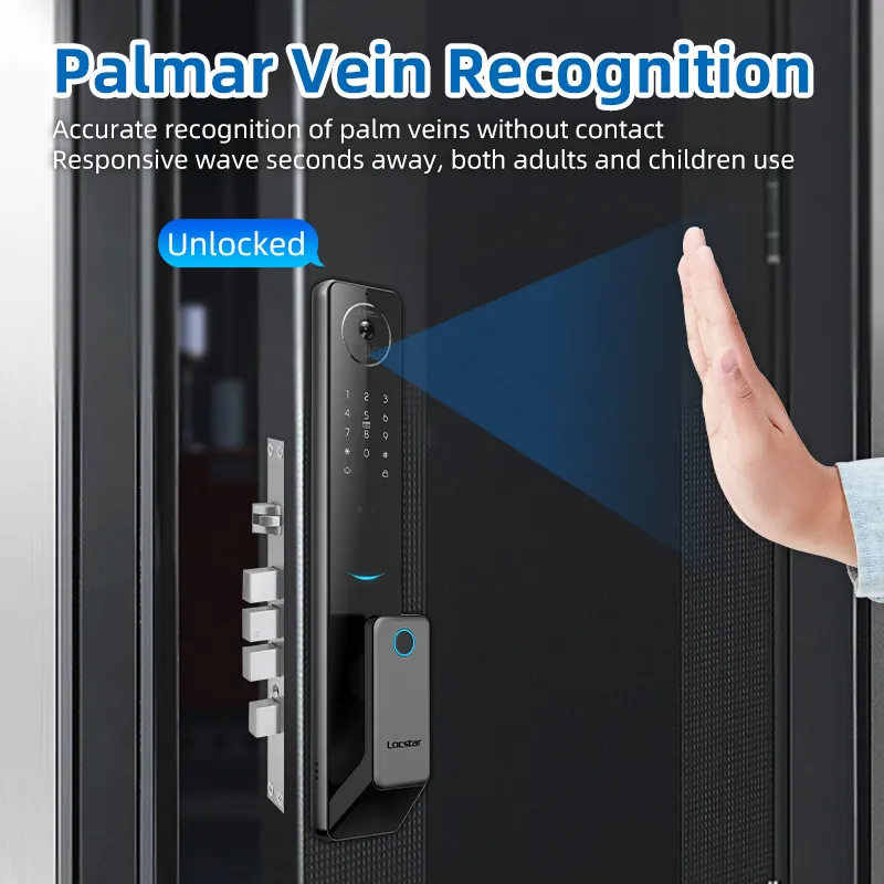 2025 Smart Door Lock Tuya Wifi Smart Fingerprint Cerradura Inteligente Digital Safe Door With Camera Lock for Home - Image 5