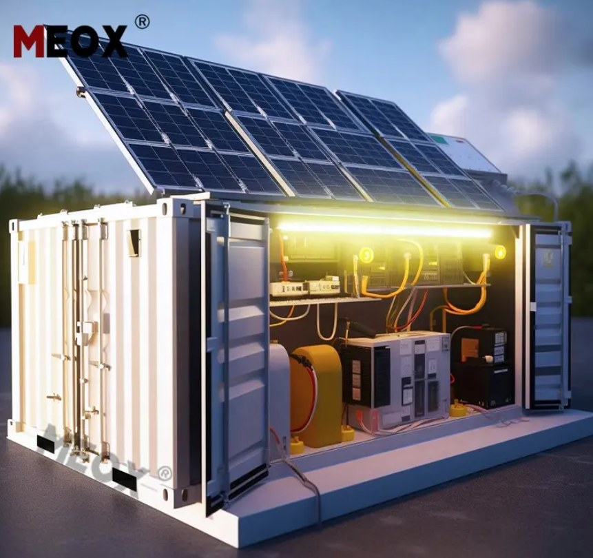 MEOX Containerized 20 40 ft Container off Grid Container Mobile Solar Power System