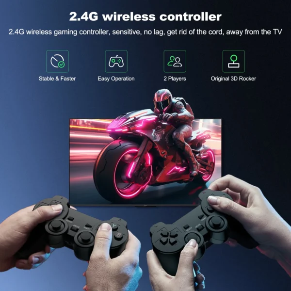 Retro Game Console - Classic Video Games with 4K HDMI, Built-in 20000+ Games, Dual 2.4G Wireless Controllers - Image 5