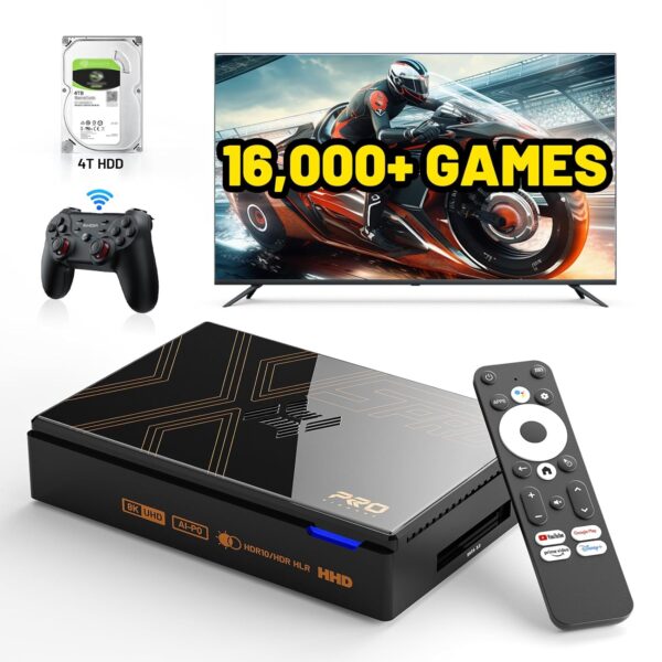 X5 PRO Retro Gaming Console with 16000+Games,Android 12.0