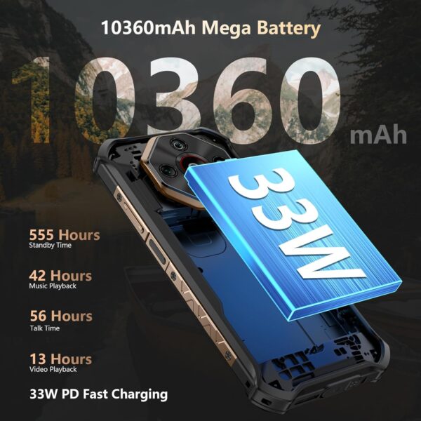 Ulefone Armor X16 Rugged Smartphone, 10360mAh(33W) 12+128GB/2TB - Image 5