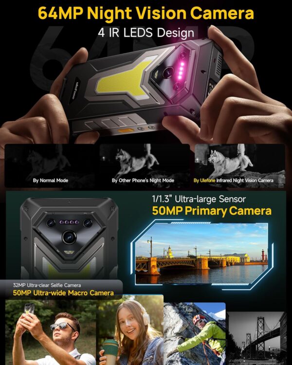 Ulefone Armor 34 Pro 5G Rugged Smartphone with 150 Lumens Projector, 32GB+512GB - Image 7