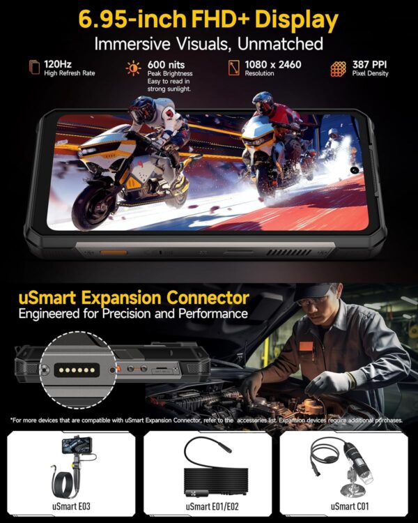 Ulefone Armor 34 Pro 5G Rugged Smartphone with 150 Lumens Projector, 32GB+512GB - Image 8