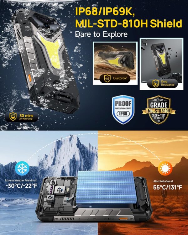 Ulefone Armor 34 Pro 5G Rugged Smartphone with 150 Lumens Projector, 32GB+512GB - Image 9